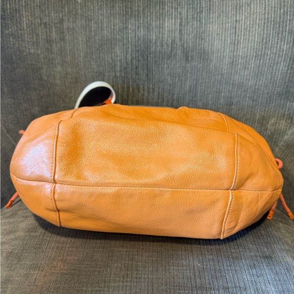 Coach Poppy Orange Leather Hobo Bag G1069-15289 - Picture 12 of 14